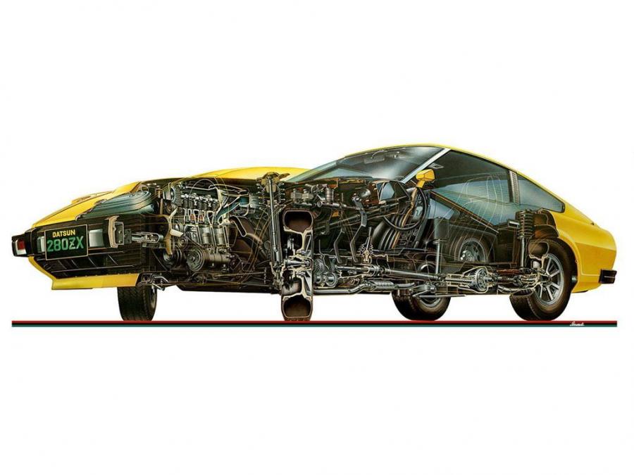 Схема Datsun 280ZX (S130) 1978 года  (NA) (фото 2 из 12)